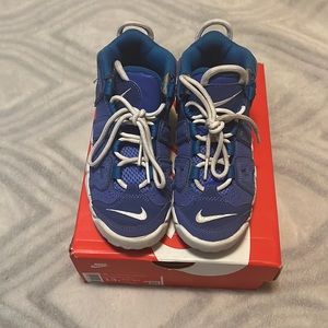 Gently worn boys Nike uptempo 13C